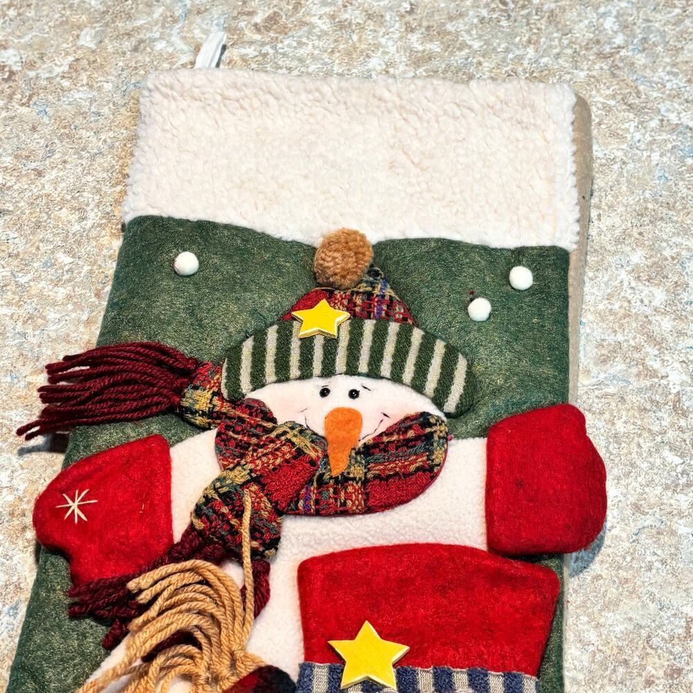 4 Cozy Cabin Christmas Fleece Faux Fur Christmas Stockings Holiday Decor - Picture 4 of 13